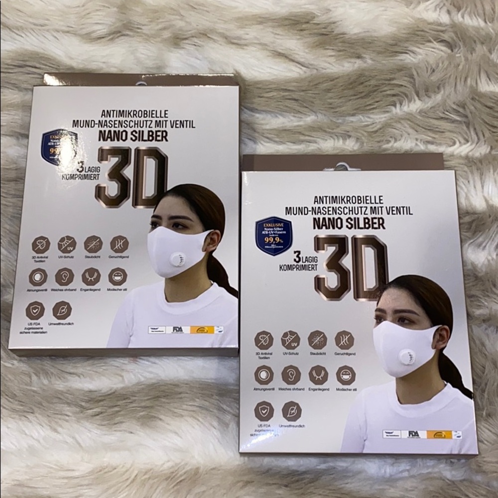 Most comfortable 3D silver nano masks.